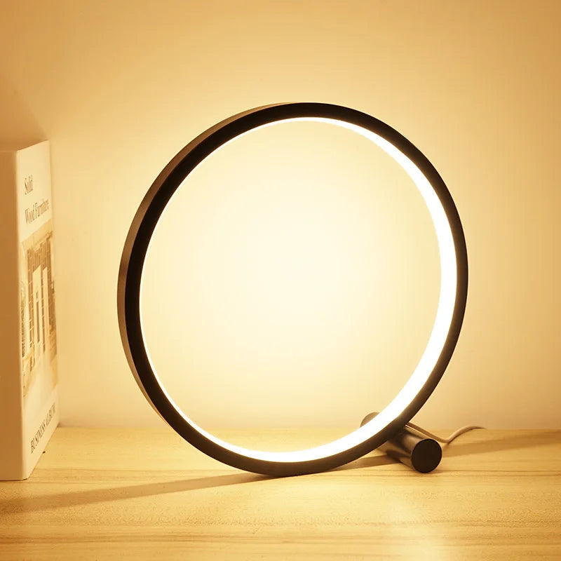Nachttischlampe Kreis