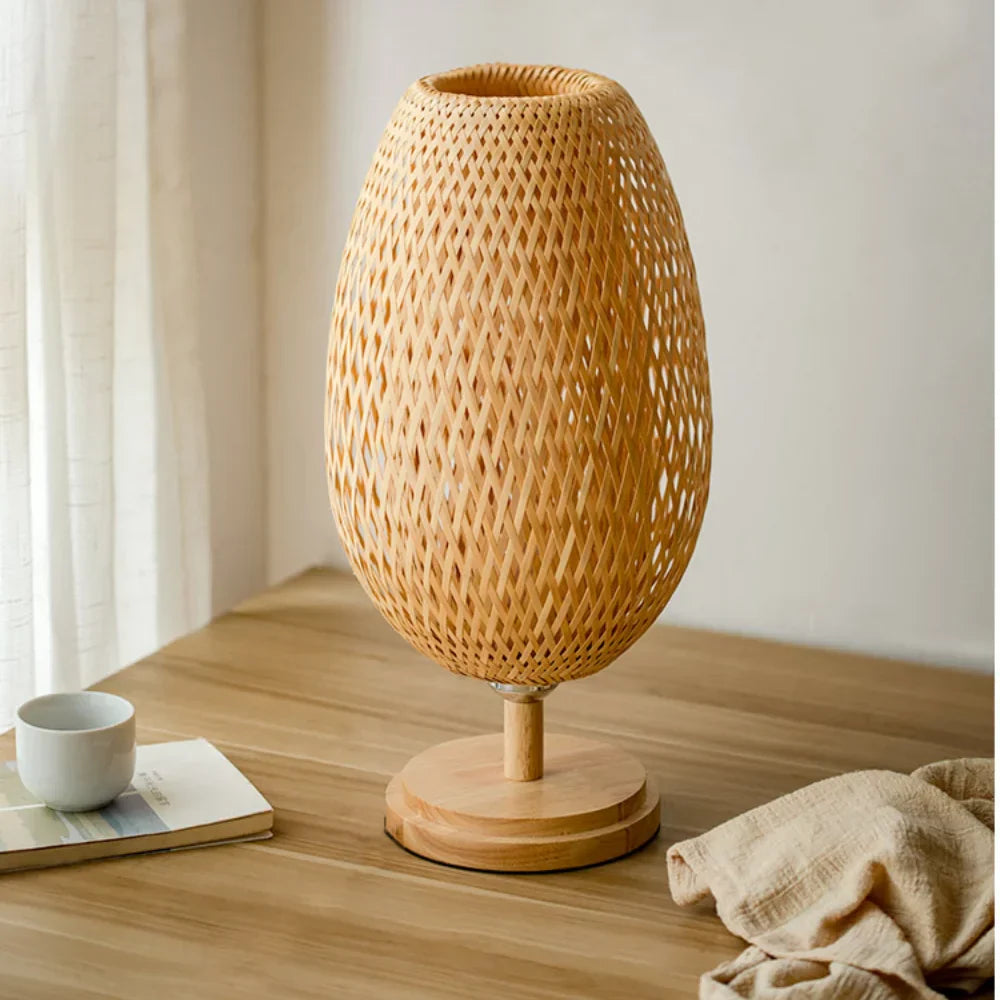Nachttischlampe Bambou