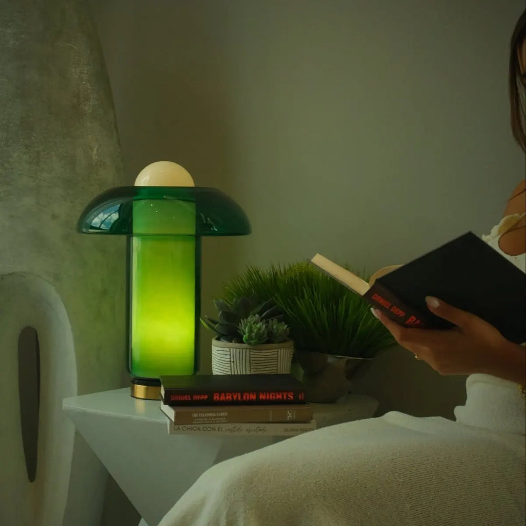 Nachttischlampe Modernes Glas