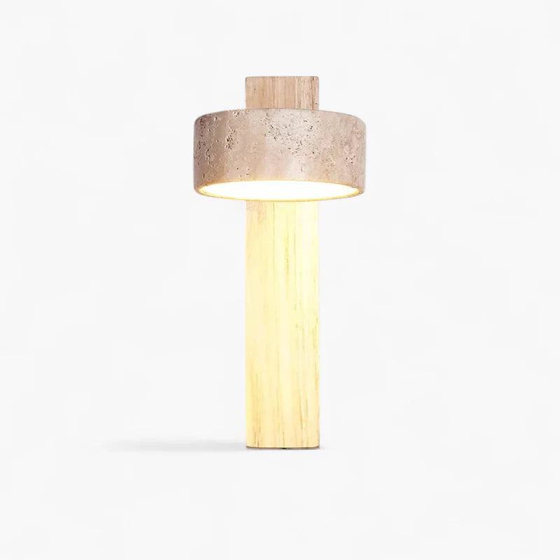 Nachttischlampe Wand Travertin