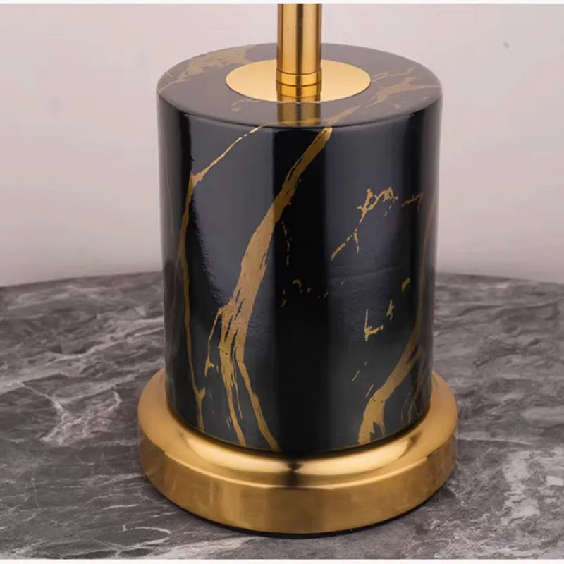 Nachttischlampe Metall Golden