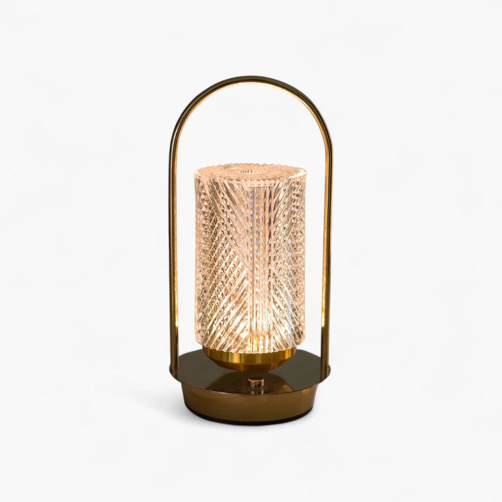 Nachttischlampe Kristall