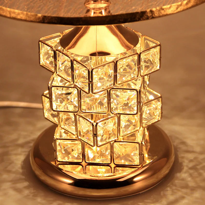 Nachttischlampe Fuß Kristall