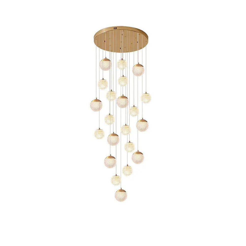 Kronleuchter Blase Gold aus Acryl