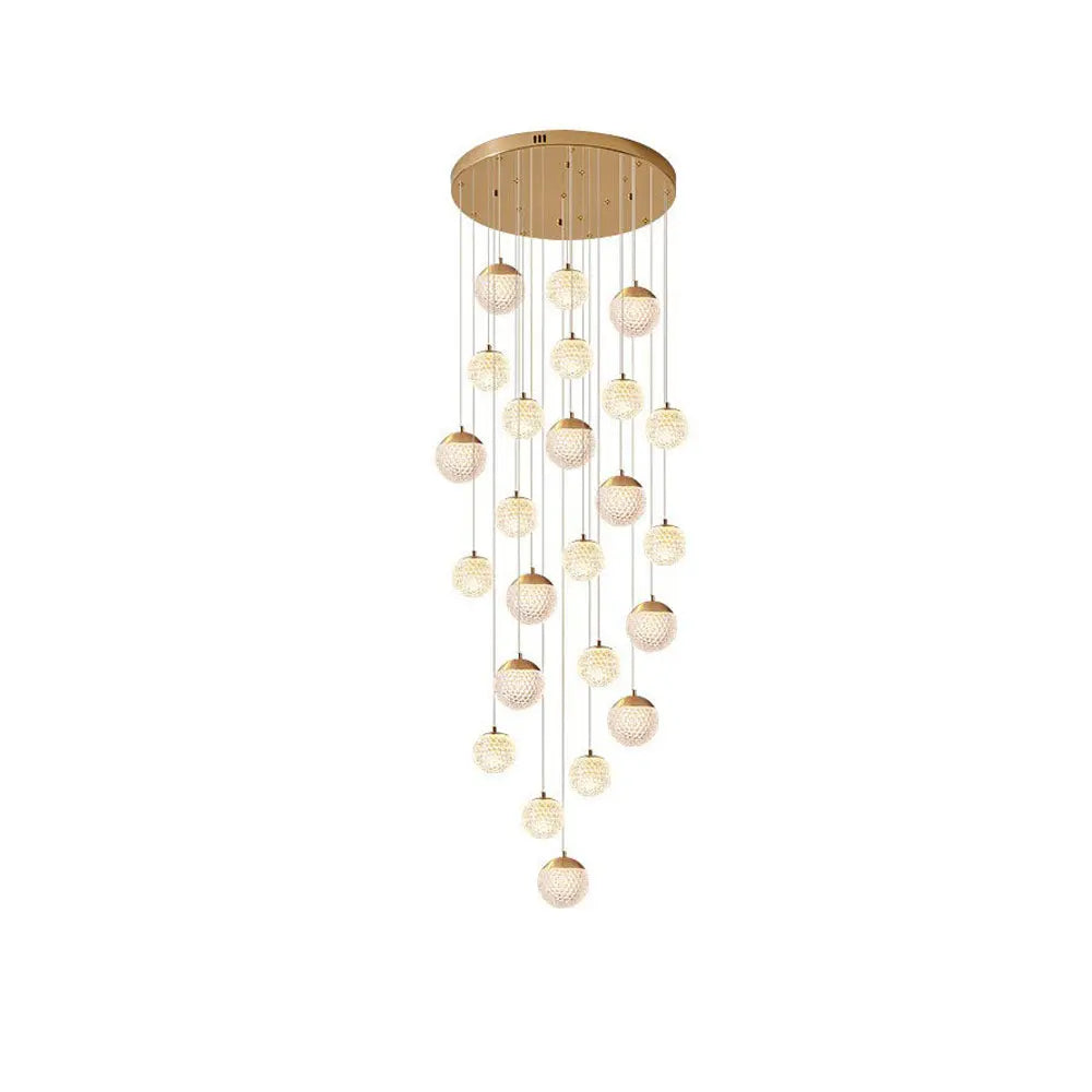 Kronleuchter Blase Gold aus Acryl