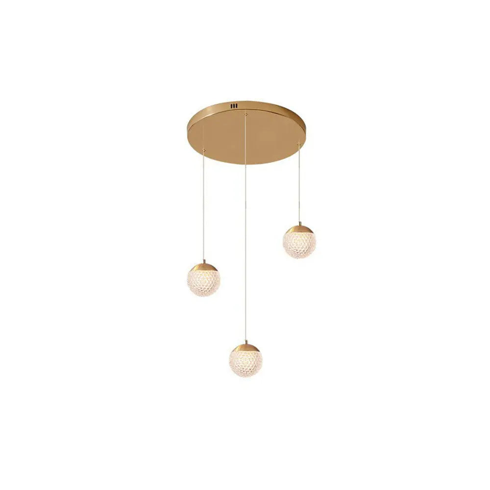 Kronleuchter Blase Gold aus Acryl