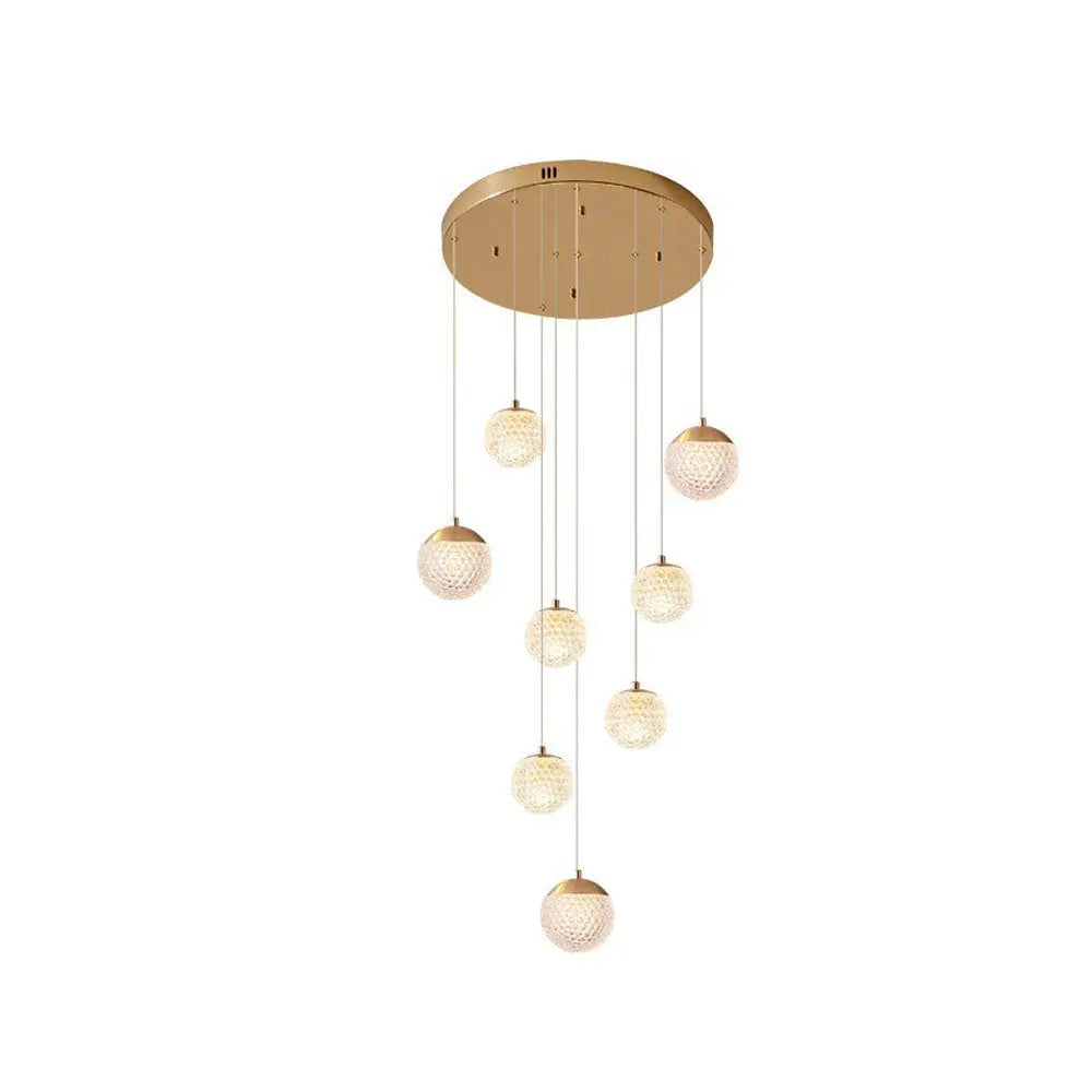 Kronleuchter Blase Gold aus Acryl