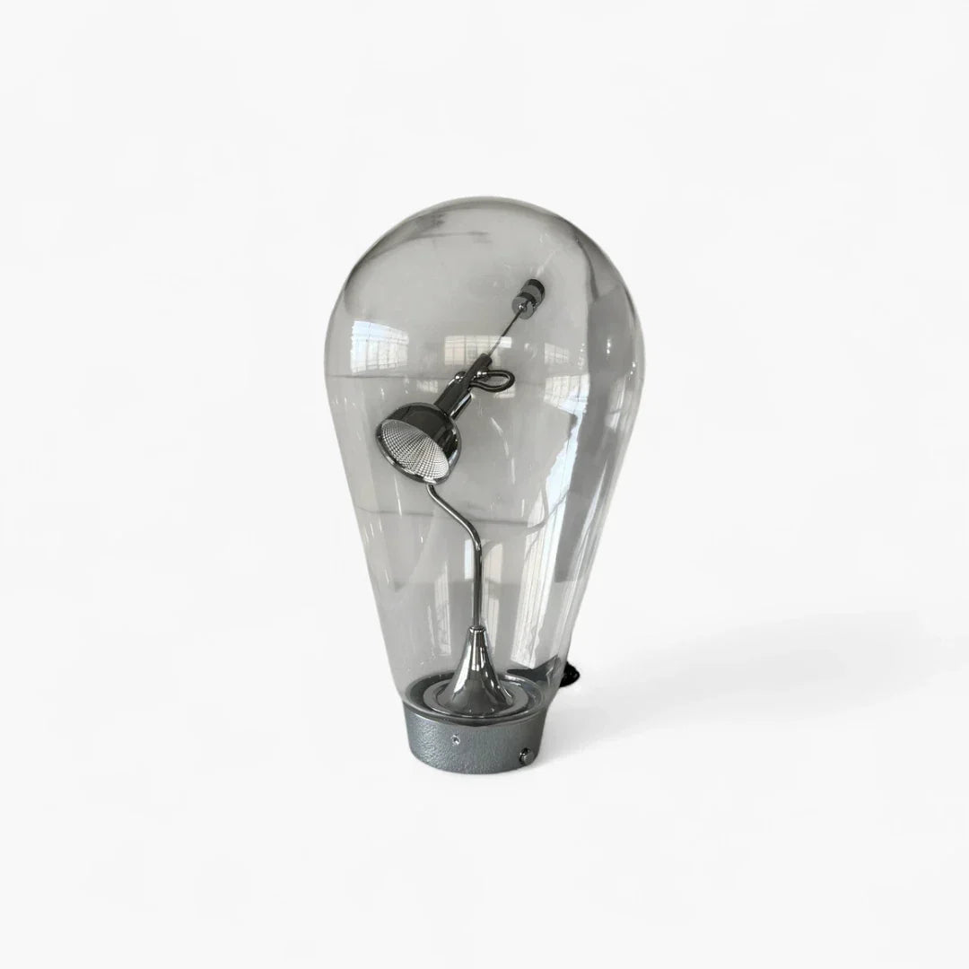 Lampe De Chevet En Verre Vintage