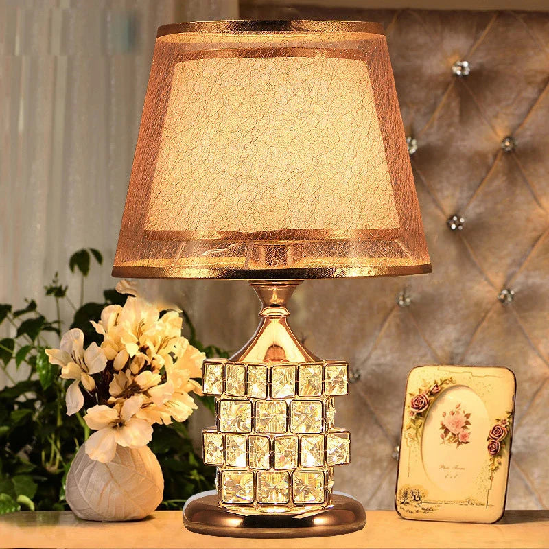 Nachttischlampe Fuß Kristall