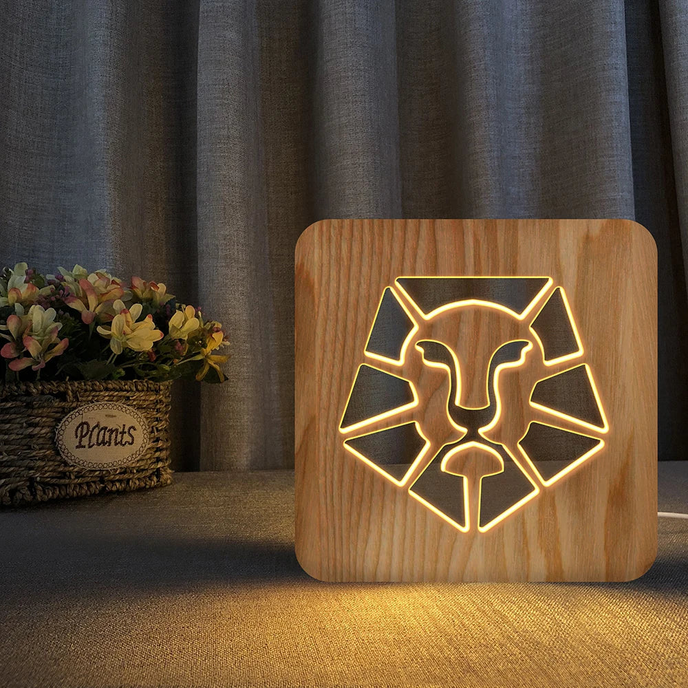 Nachttischlampe Lion