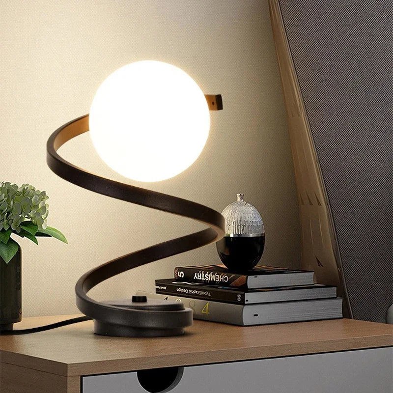 Nachttischlampe Design-Kugel