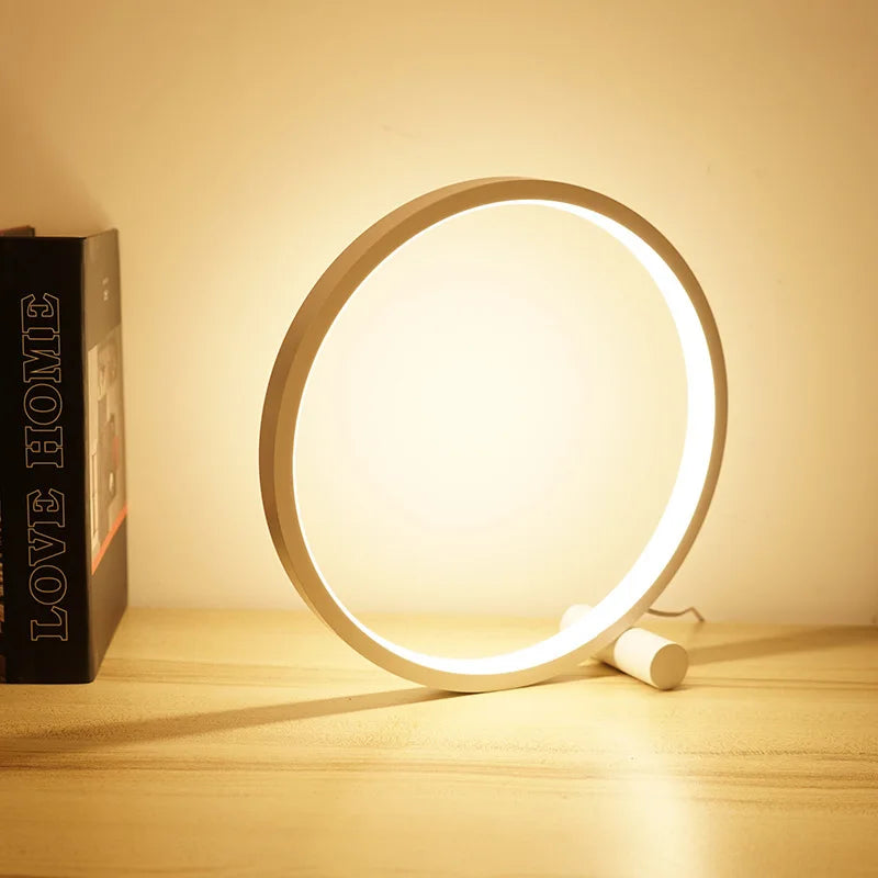 Nachttischlampe Kreis