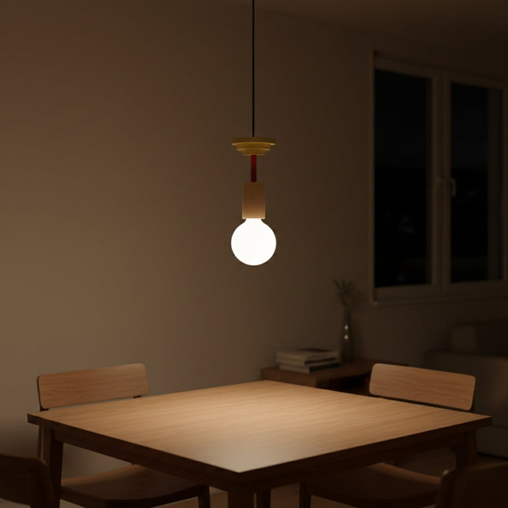 Pendelleuchte LED Holz Stil skandinavisch