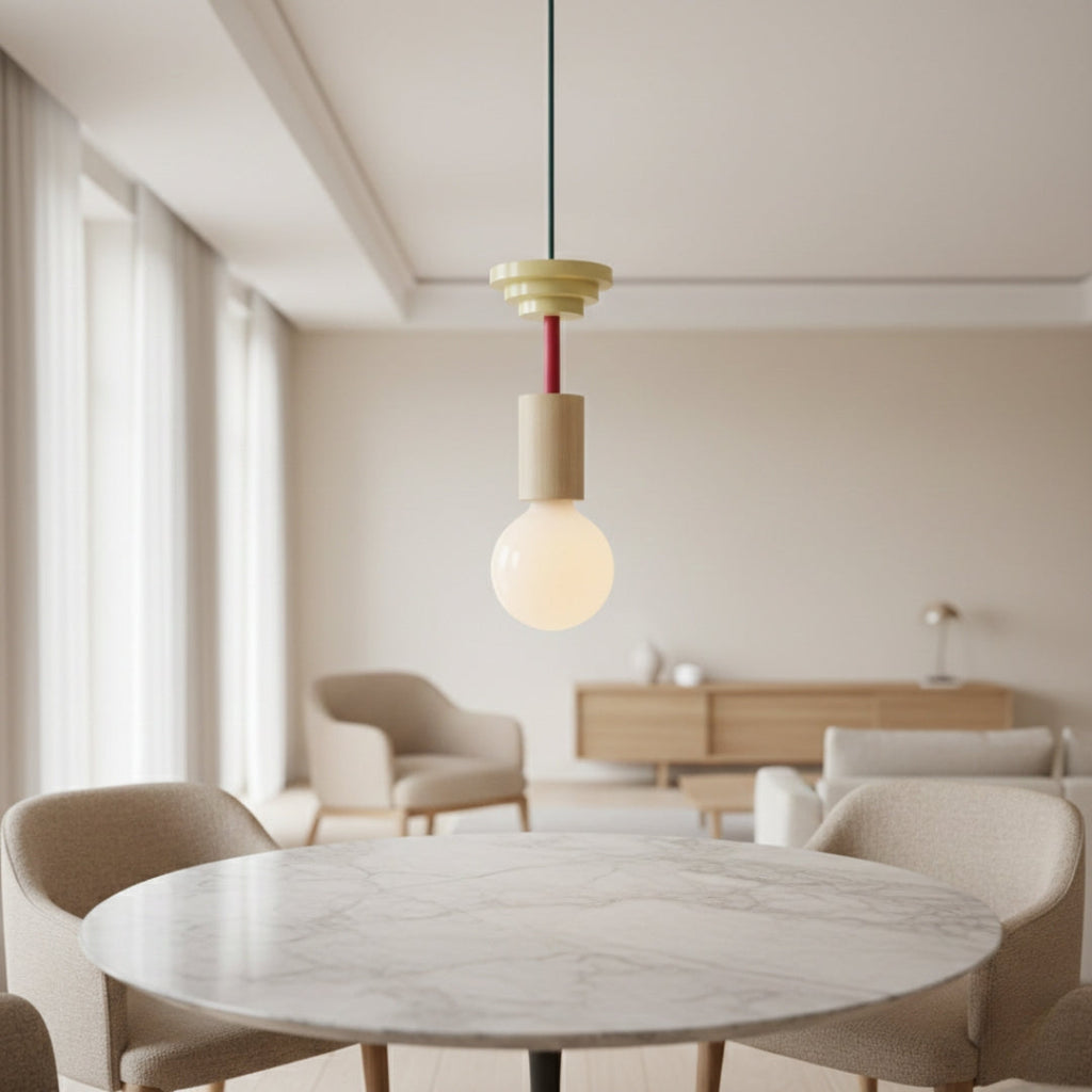 Pendelleuchte LED Holz Stil skandinavisch