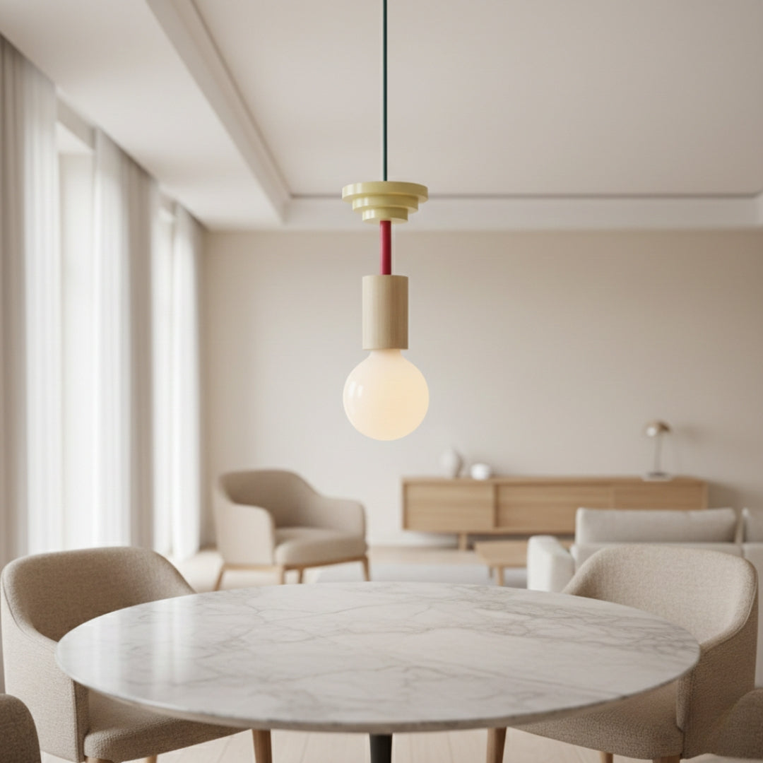 Pendelleuchte LED Holz Stil skandinavisch