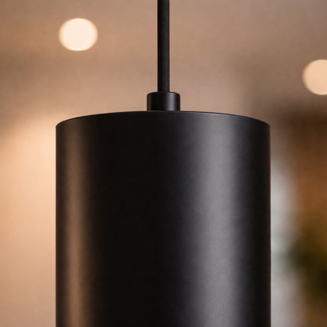 Pendelleuchte LED Zylindrisch Schwarz Stil Vintage