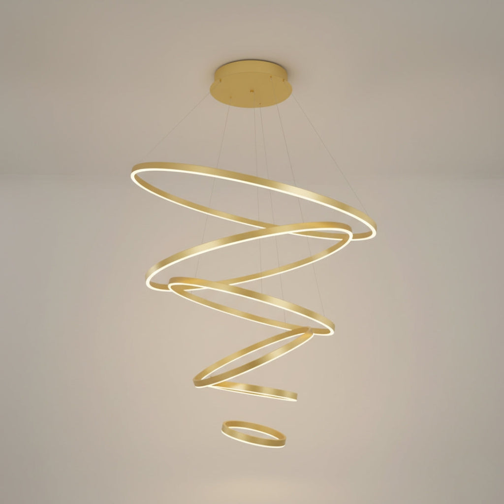 Pendelleuchte LED modern mit Kreisringe