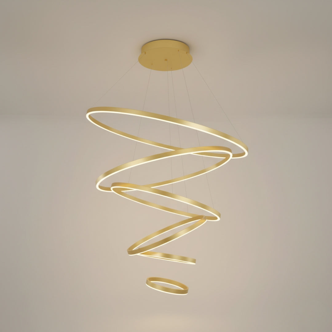 Pendelleuchte LED modern mit Kreisringe