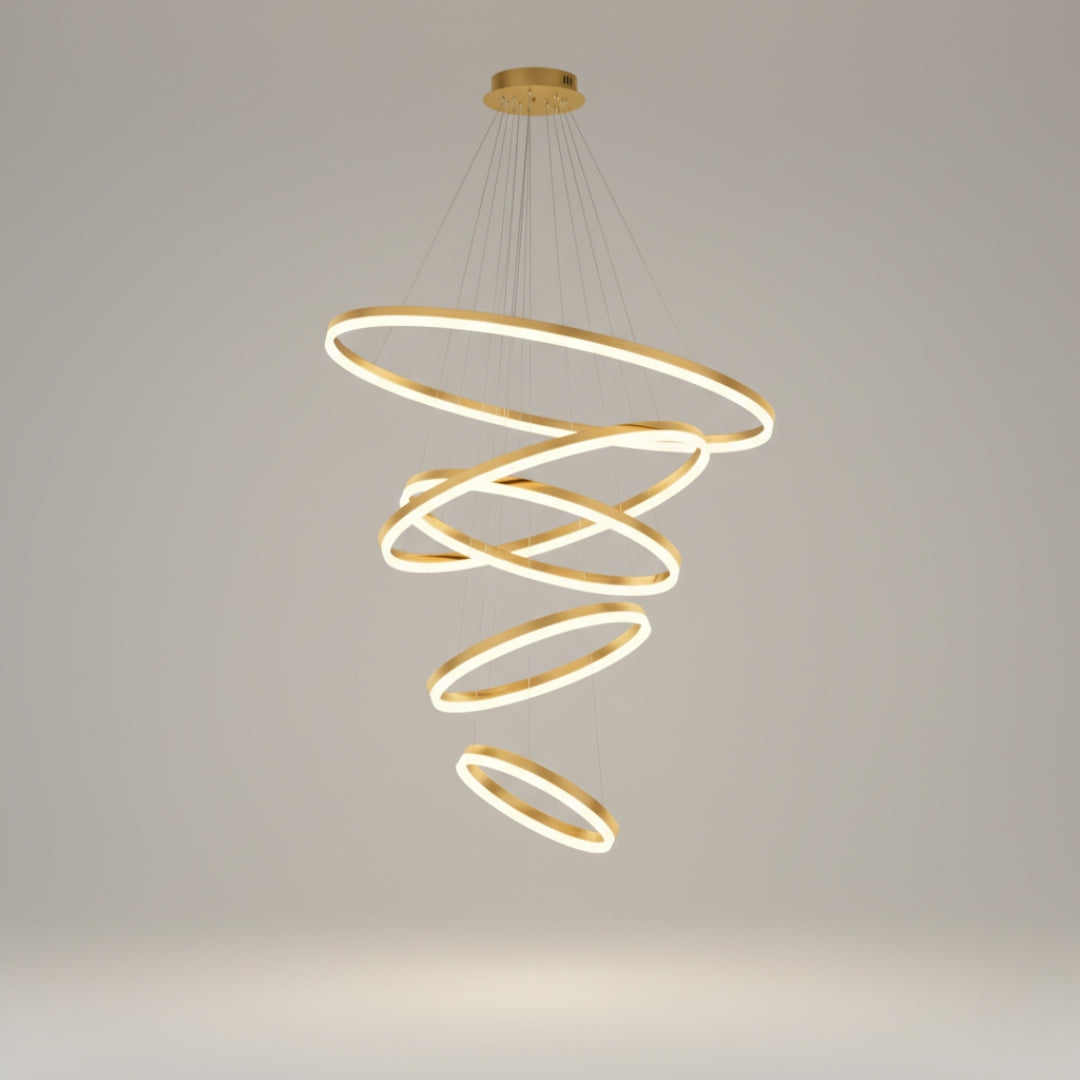 Pendelleuchte LED modern mit Kreisringe