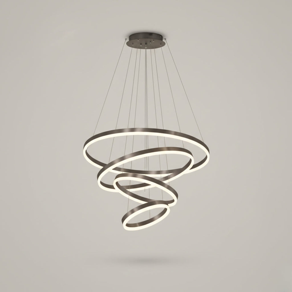 Pendelleuchte LED modern mit Kreisringe