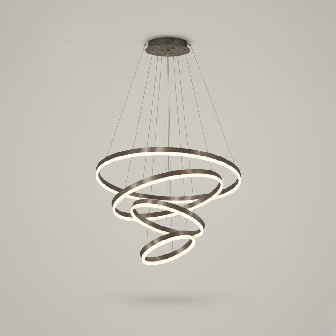 Pendelleuchte LED modern mit Kreisringe