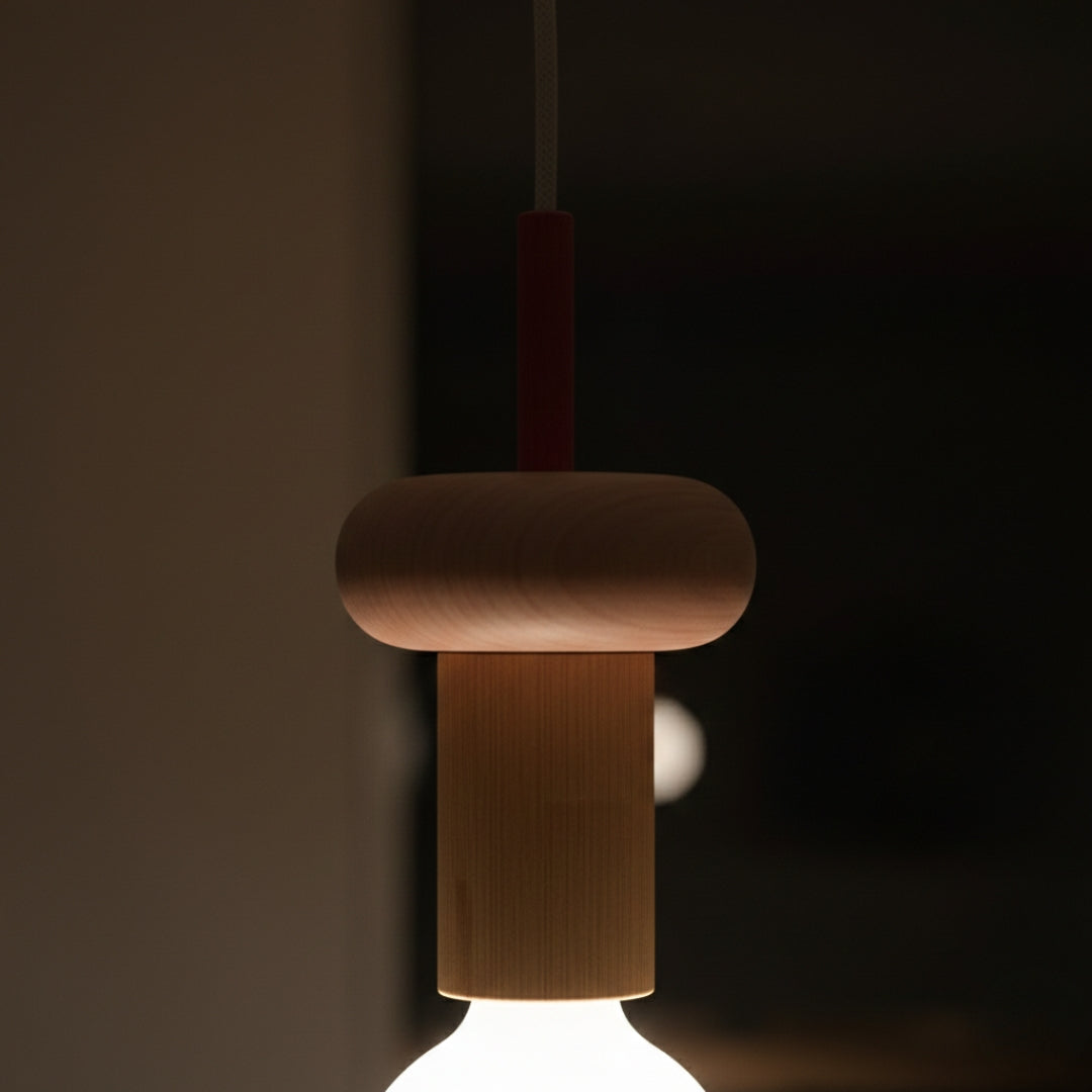 Pendelleuchte LED skandinavisch aus Holz Elegant