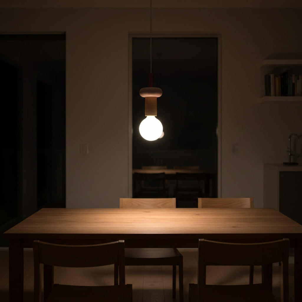 Pendelleuchte LED skandinavisch aus Holz Elegant