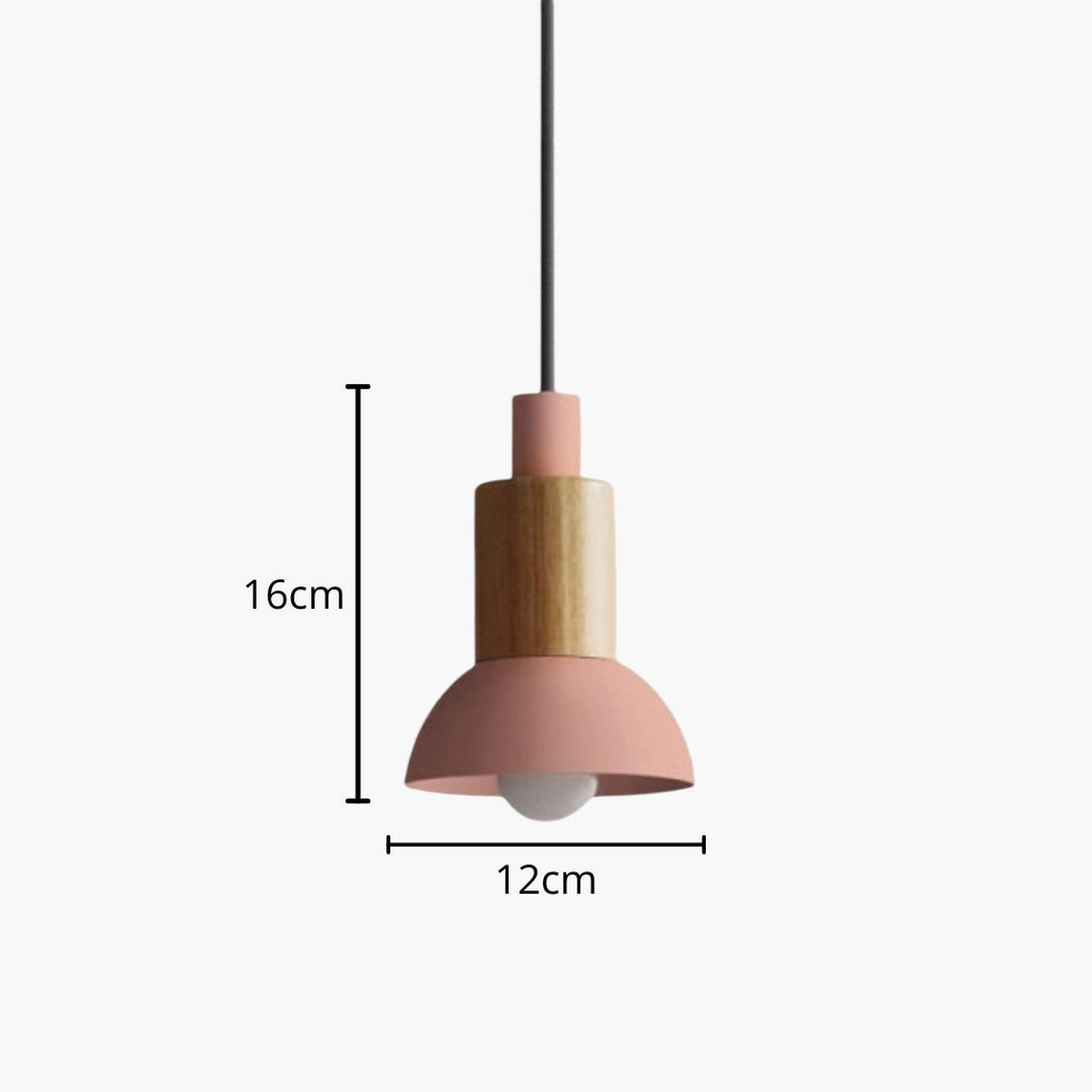 Pendelleuchte design aus Holz und Metall in verschiedenen Formen Window