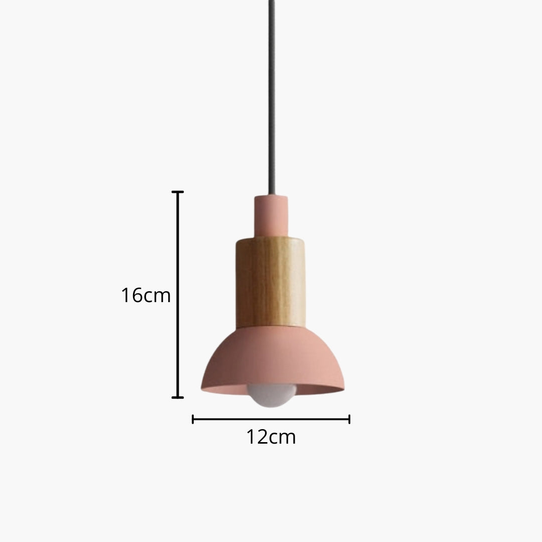 Pendelleuchte design aus Holz und Metall in verschiedenen Formen Window