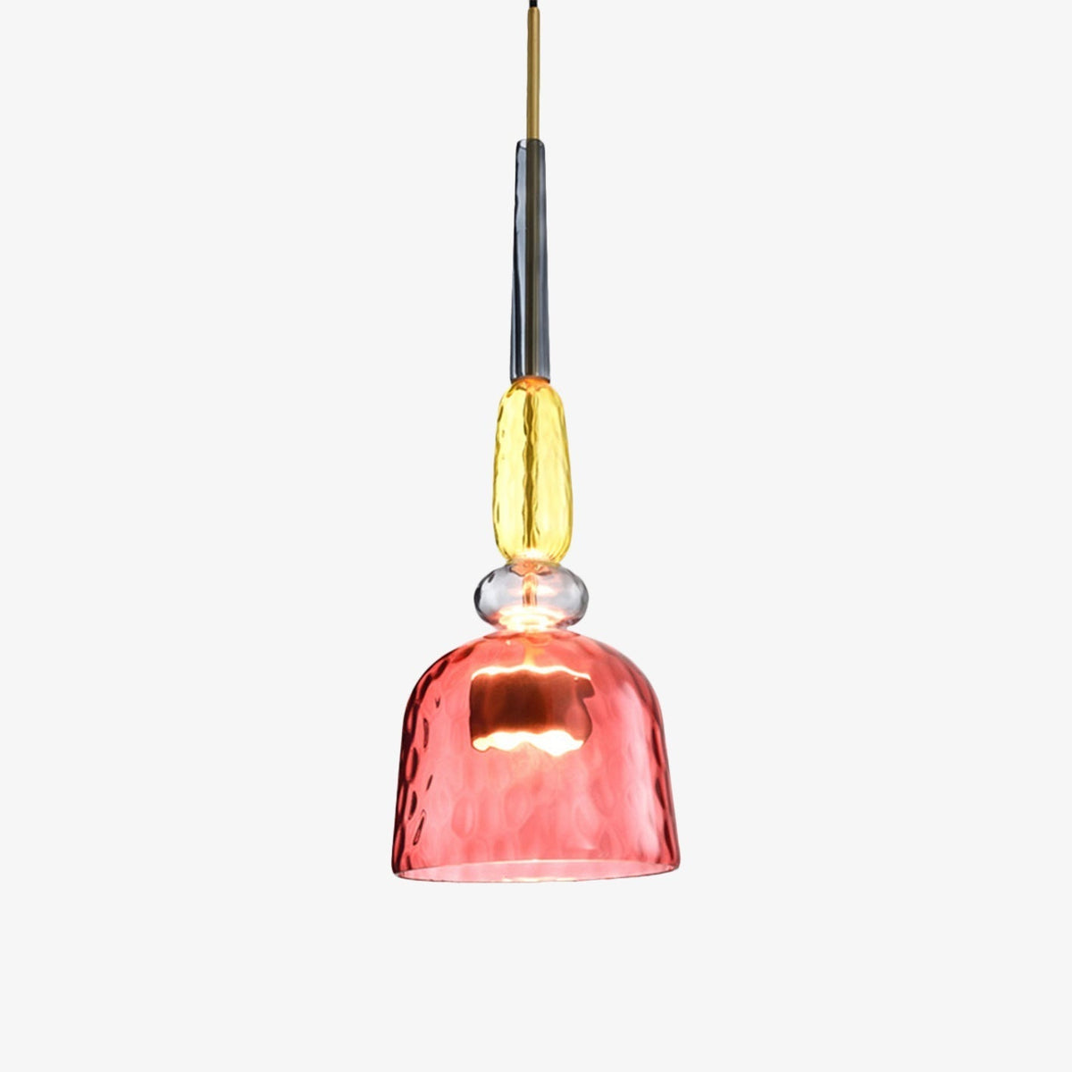 Pendelleuchte LED aus farbigem Glas Design modern