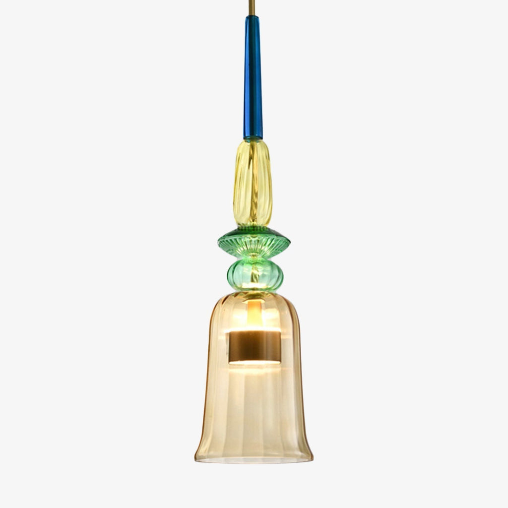 Pendelleuchte LED aus farbigem Glas Design modern
