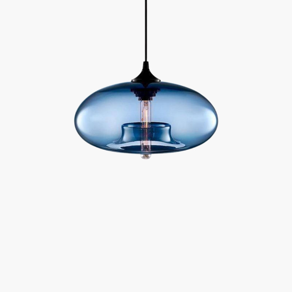 Pendelleuchte design Oval aus Glas Ball
