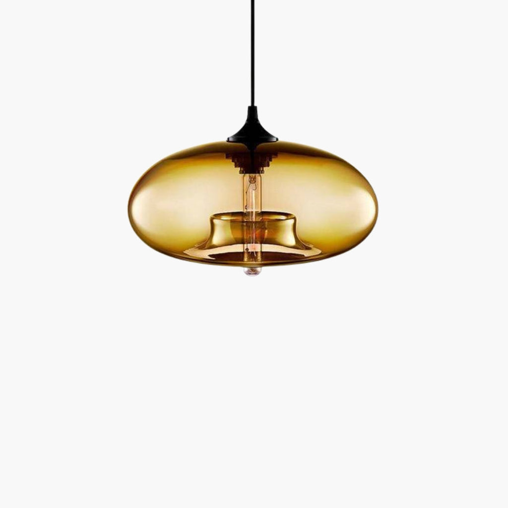 Pendelleuchte design Oval aus Glas Ball