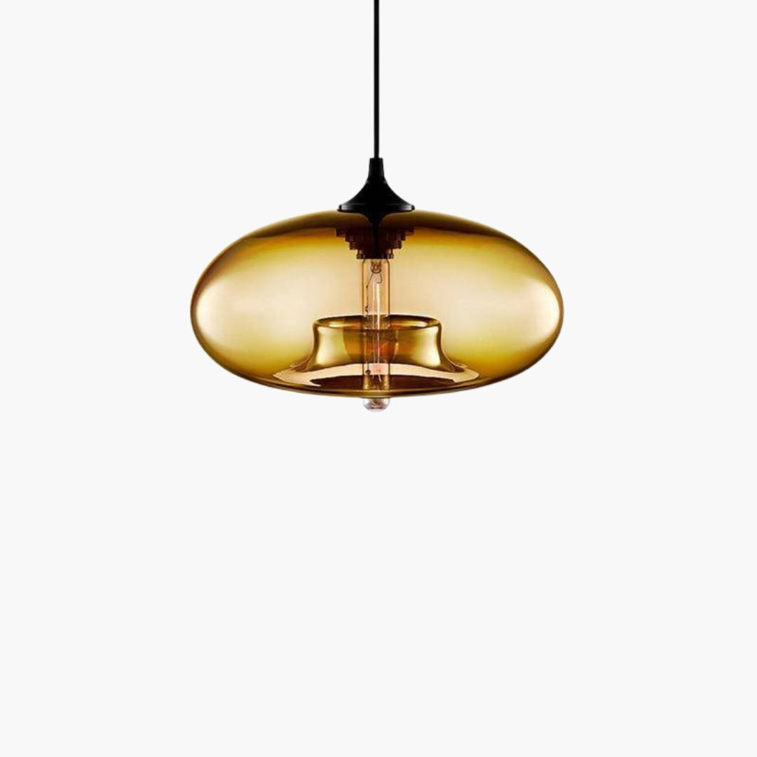 Pendelleuchte design Oval aus Glas Ball