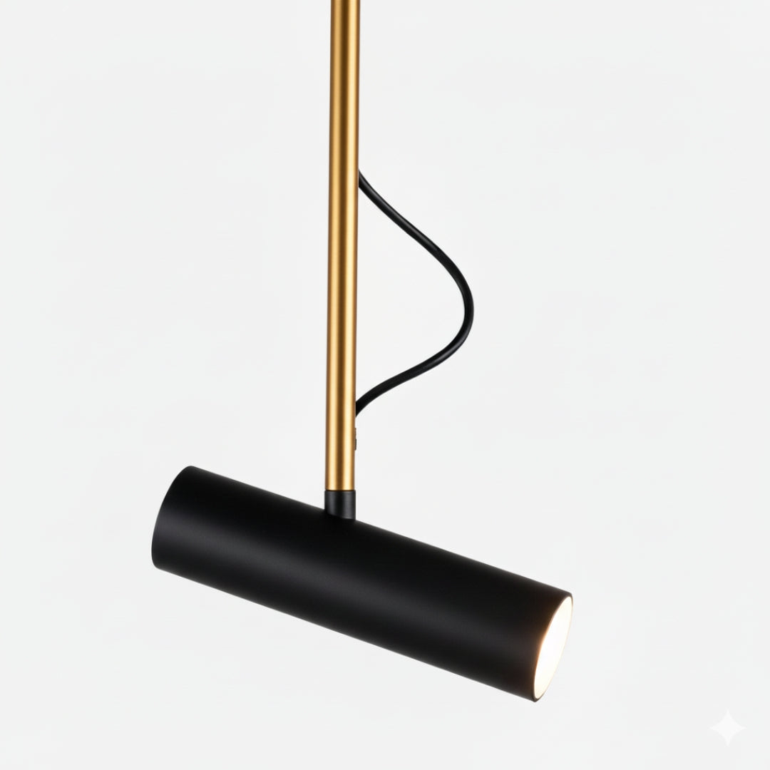 Pendelleuchte design Spot Schwenkbar und Stab Golden