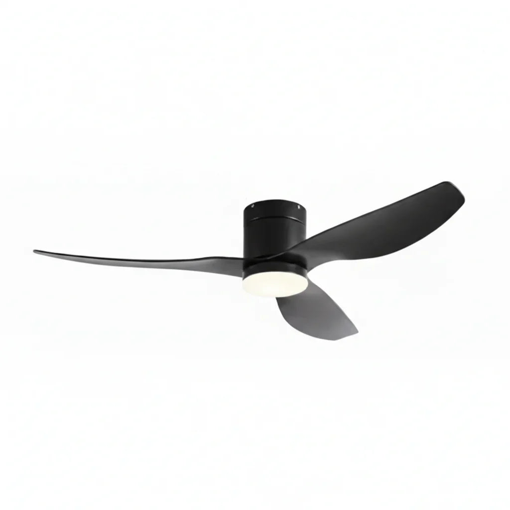 Helios | Ventilator mit integriertem LED Schwarz und ABS Schwarz