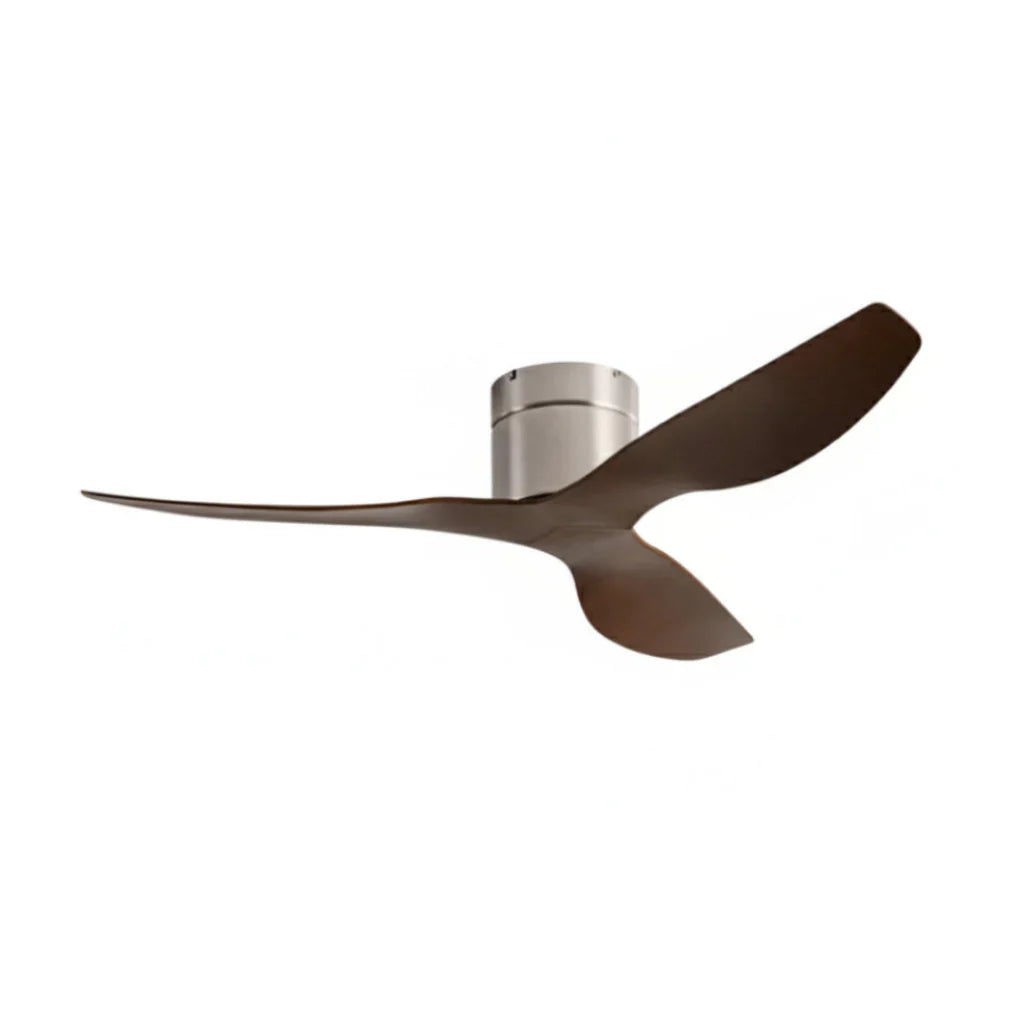 Verso | Ultraflacher Ventilator Silber und dunklem Holz