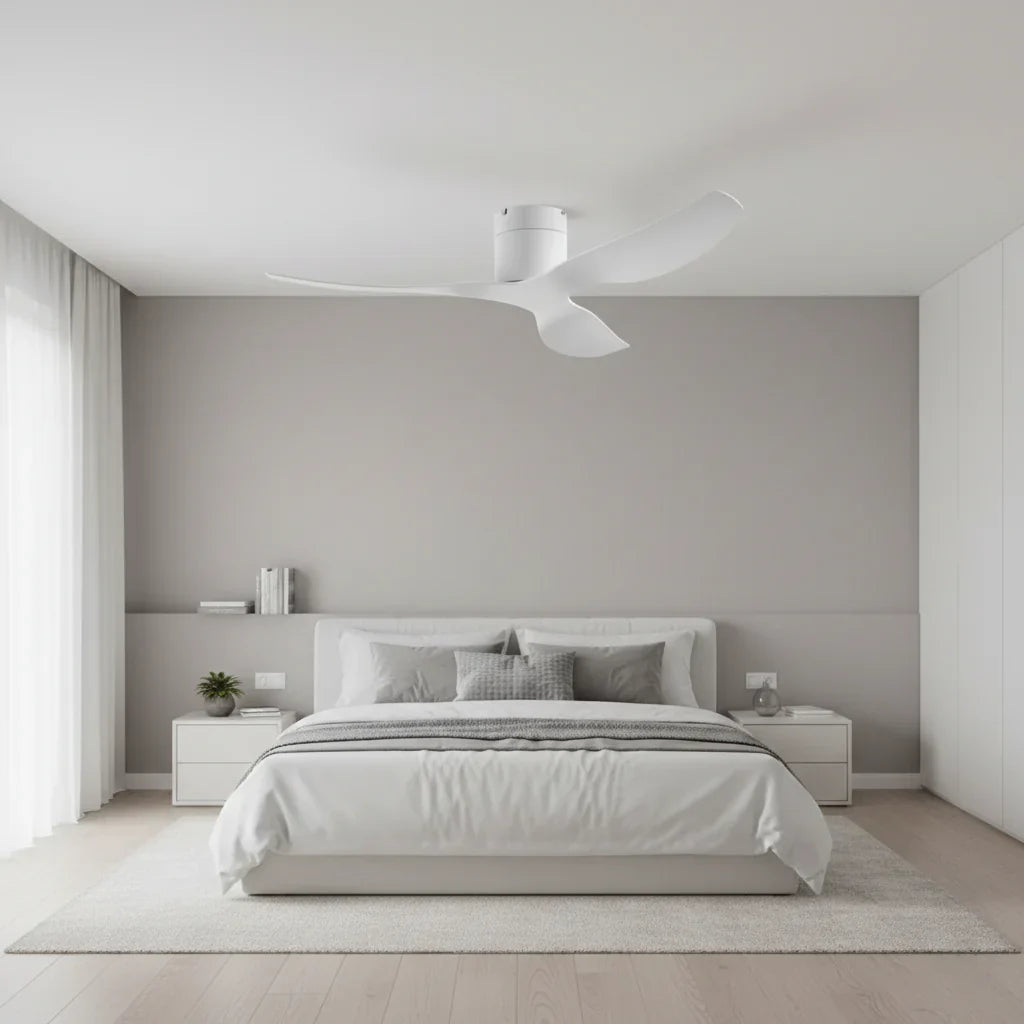 Lumio | Ultraflacher Ventilator Weiß und ABS Weiß