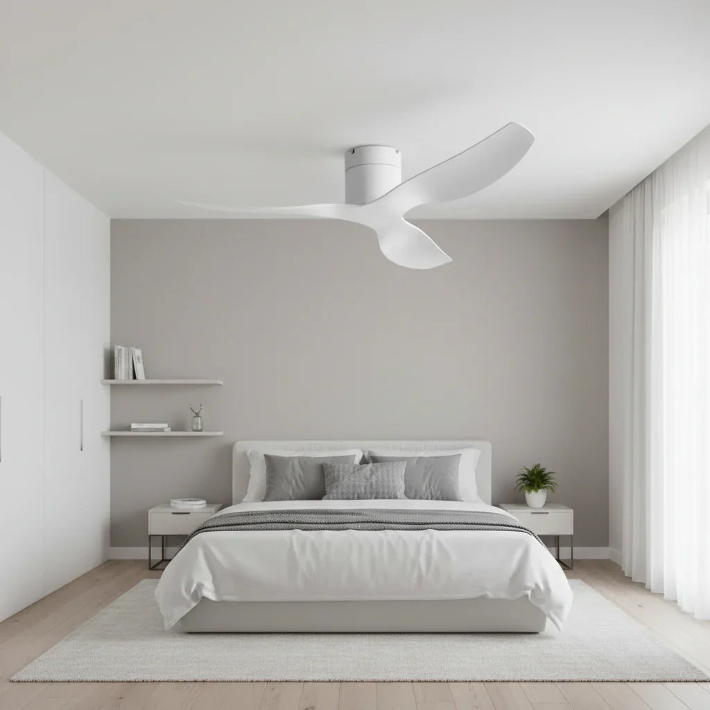 Lumio | Ultraflacher Ventilator Weiß und ABS Weiß