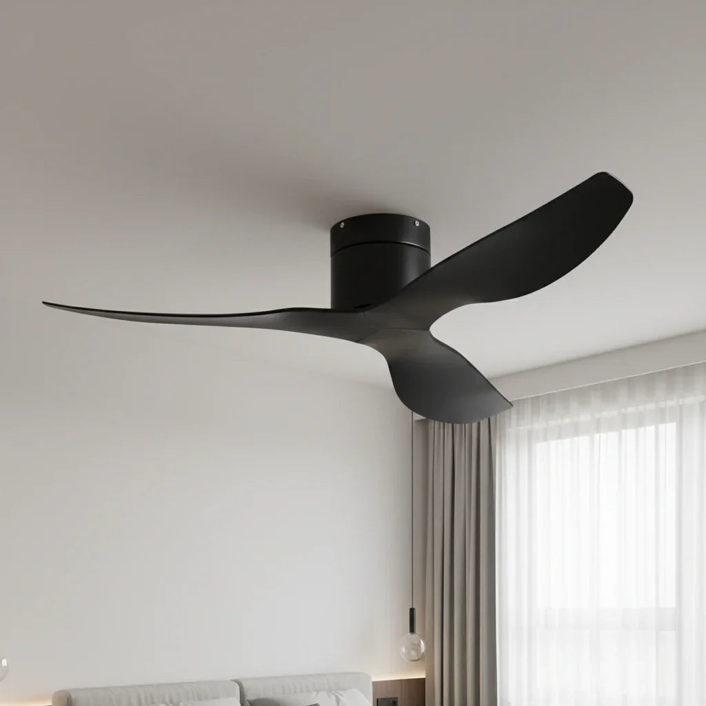 Onyx | Ultraflacher Ventilator Schwarz und ABS Schwarz