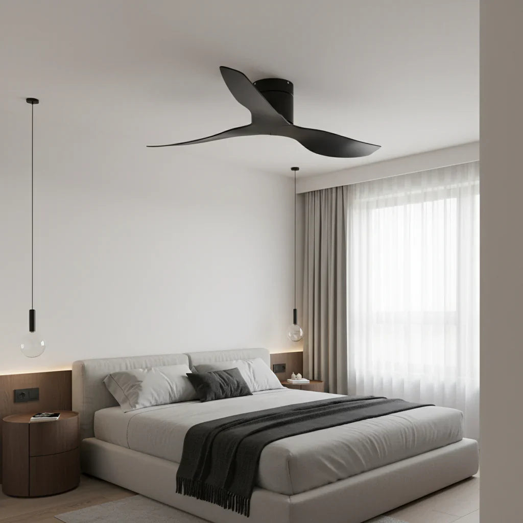 Onyx | Ultraflacher Ventilator Schwarz und ABS Schwarz