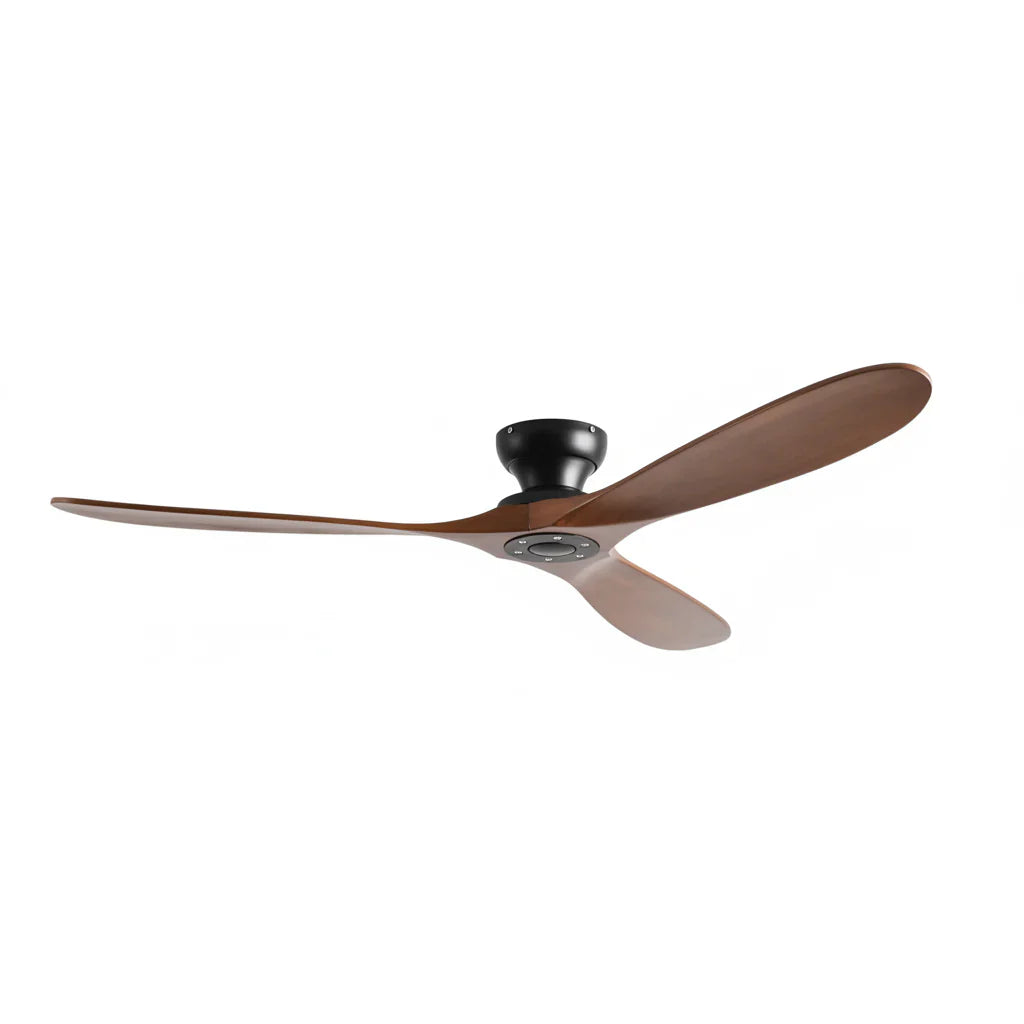 Vidar | Ventilator aus Massivholz dunkel und Schwarz