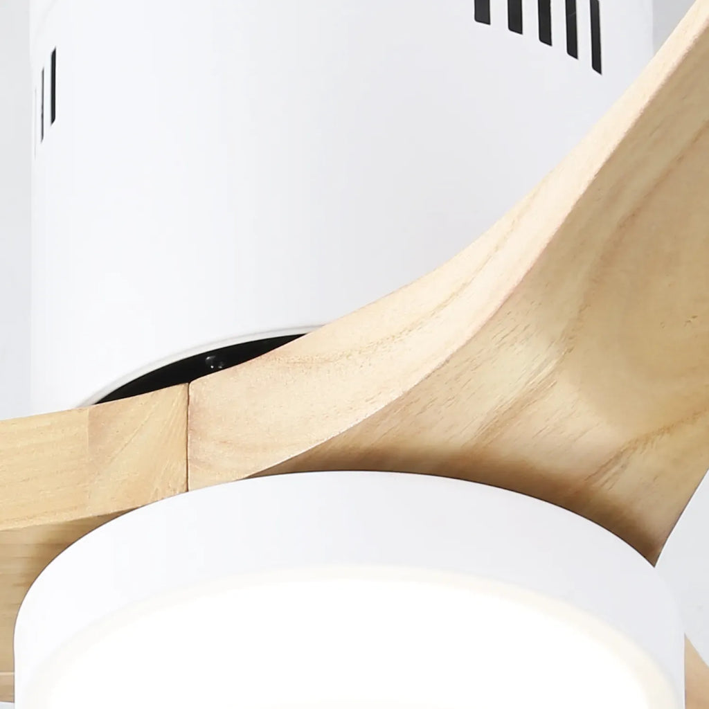 Miami | Deckenventilator 132cm Aura - Flügel Holz & LED integriert