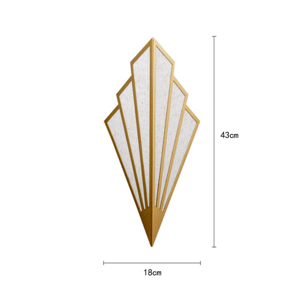 Wandleuchte LED Dreieckig aus Farbiges Metall Design modern
