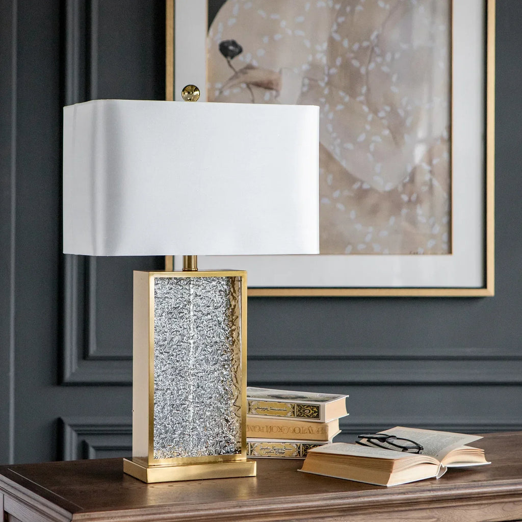 Nachttischlampe Marmor