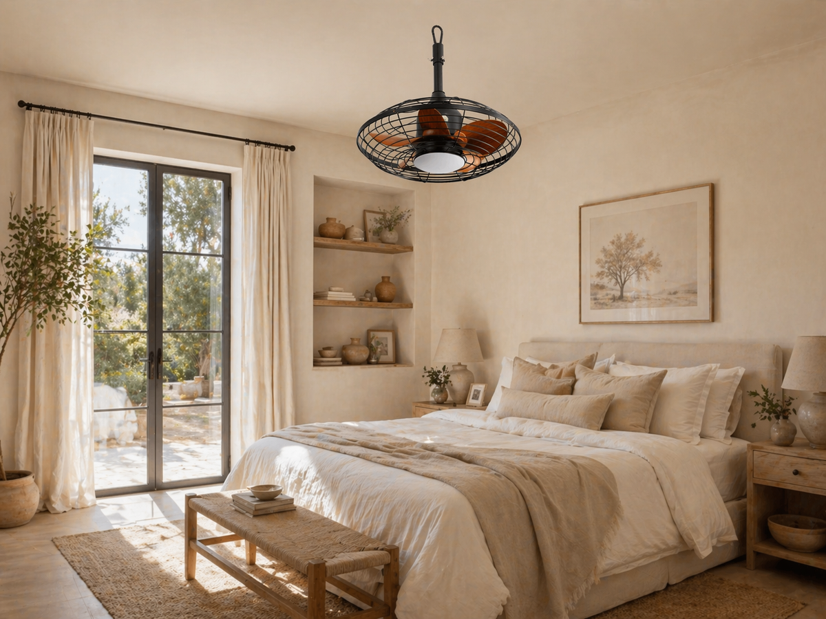 Vector | Moderner Ventilator LED Fernbedienung 51 cm