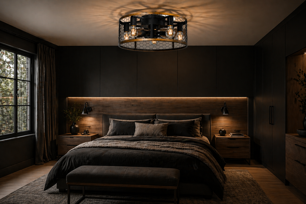 Marengo | Käfig-Ventilator LED Fernbedienung 51 cm