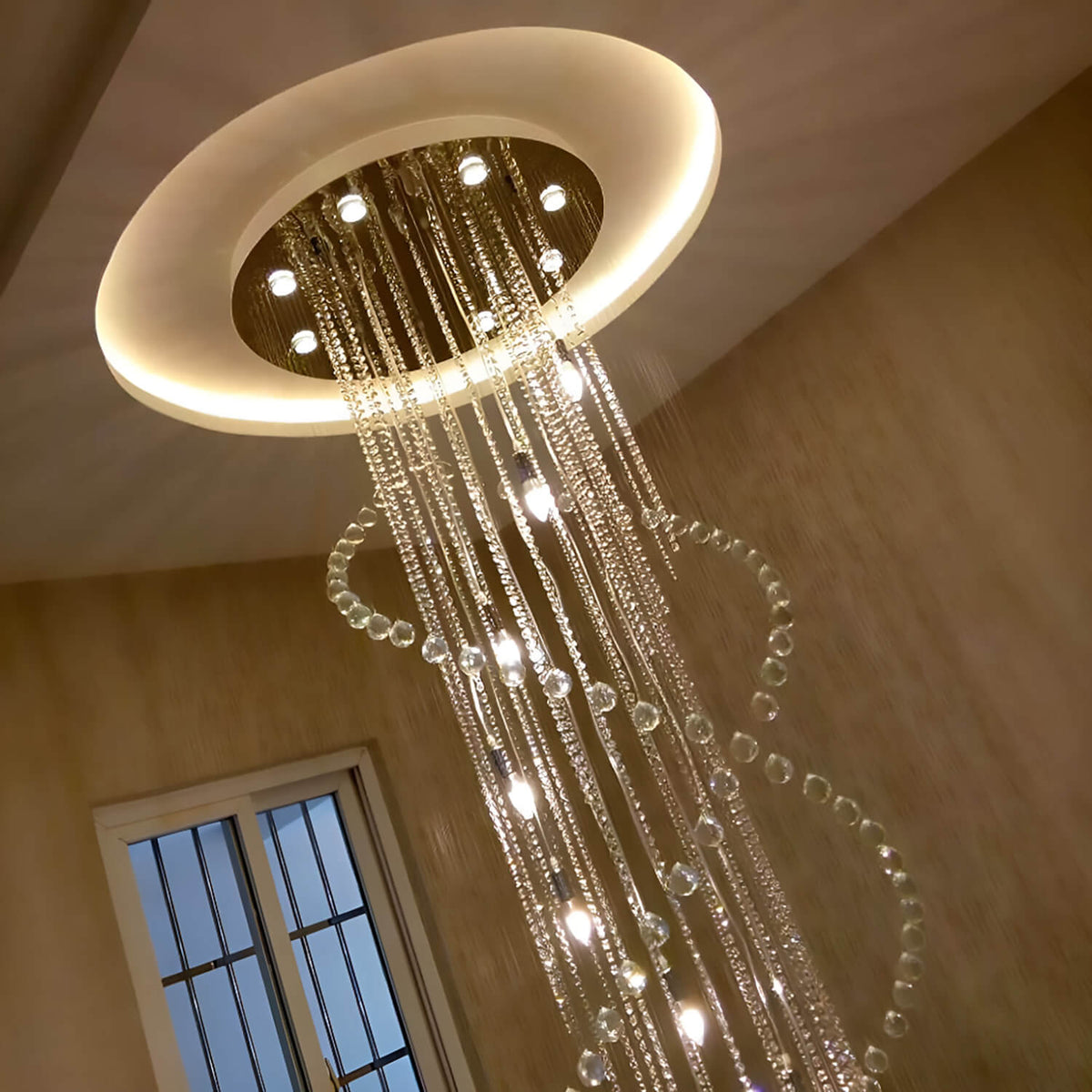Kronleuchter Doppel Spirale Hohe Decken
