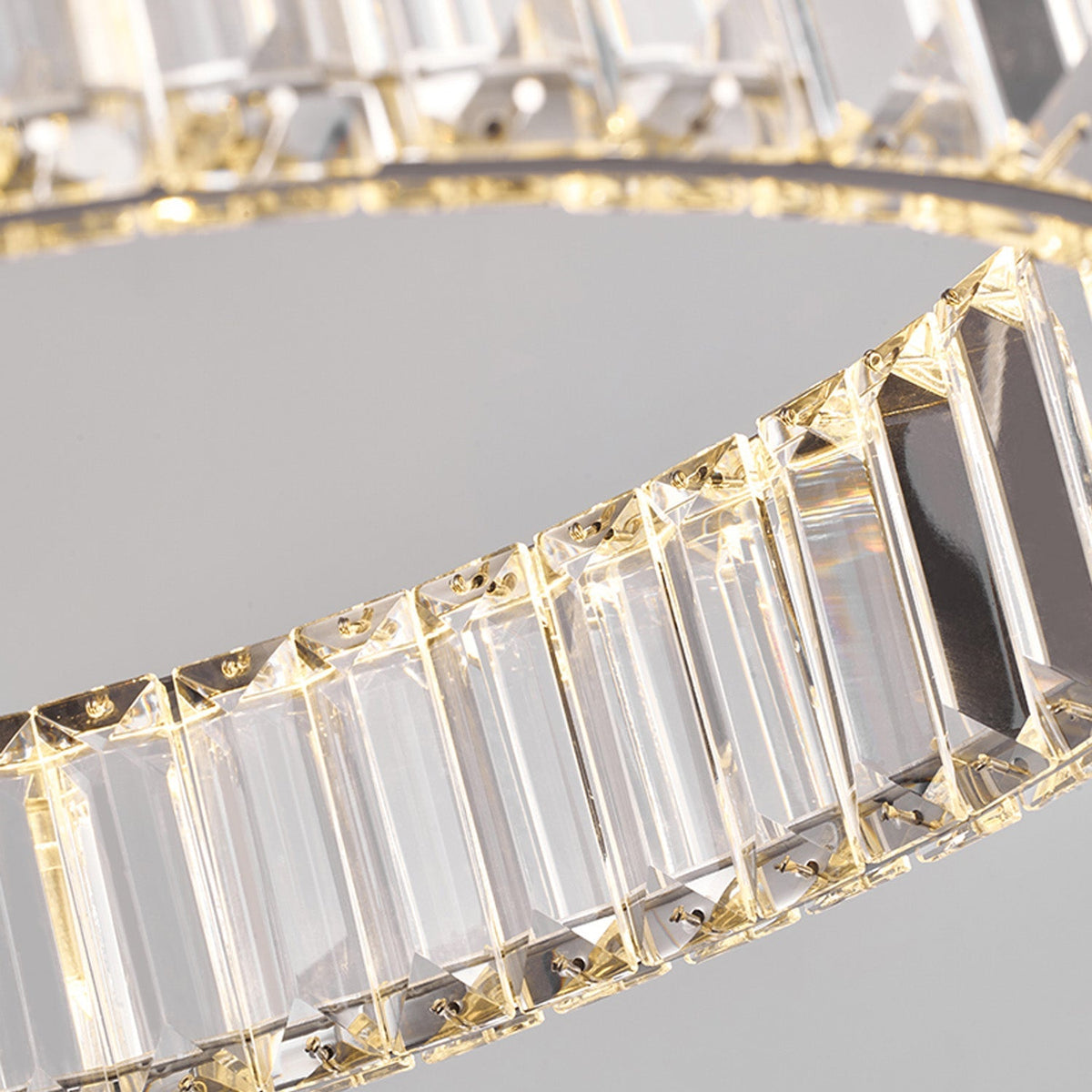 Kronleuchter Kristall Gold 8 Ebenen für Wohnzimmer