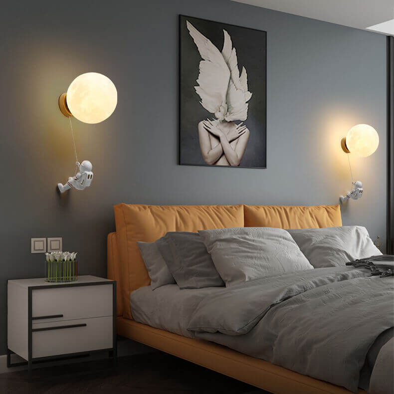 Nachttischlampe Wand Astronaut